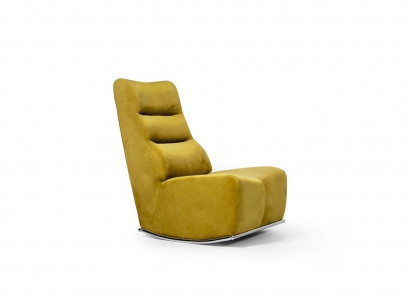 Living room yellow armchair seating furniture new interior designer seat textile